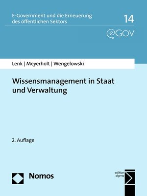 cover image of Wissensmanagement in Staat und Verwaltung